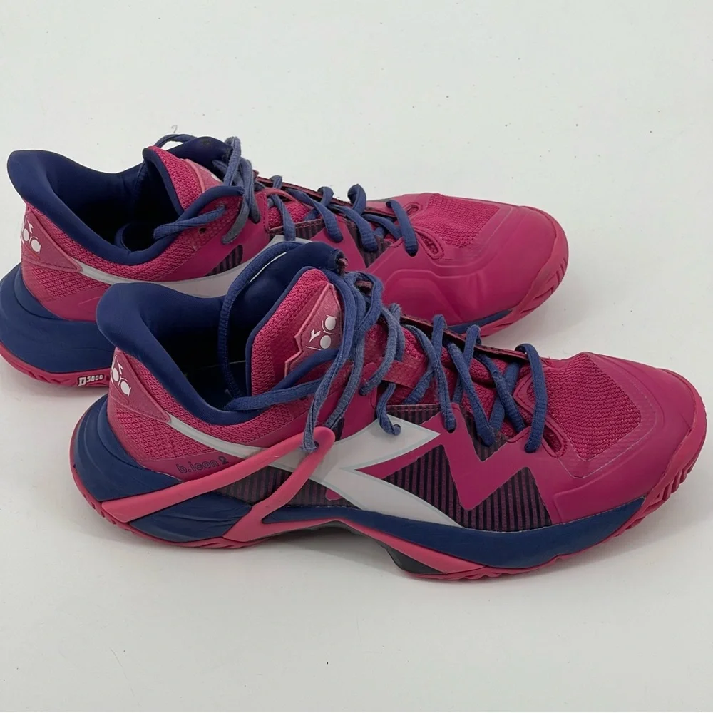 DIADORA B. ICON 2 WOMENS ATHLETIC SHOES SZ 9 ,  GOOD CONDITION, PREOWNED